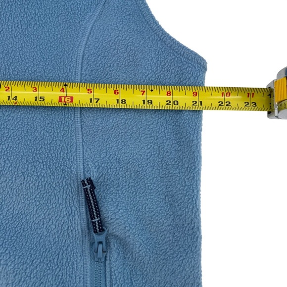 Cabelas Womens Fleece Outdoor Sporty Corpcore Vest Blue Full Zip Pockets Size M - Picture 12 of 13